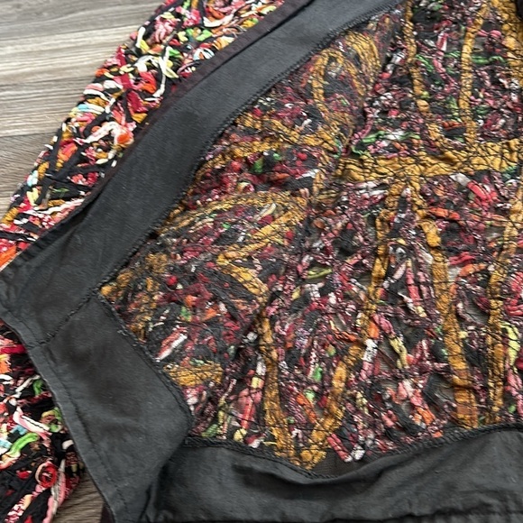 Vintage Sandy Starkman Colorful Textured Cotton Open Front Jacket - Medium - Picture 6 of 10